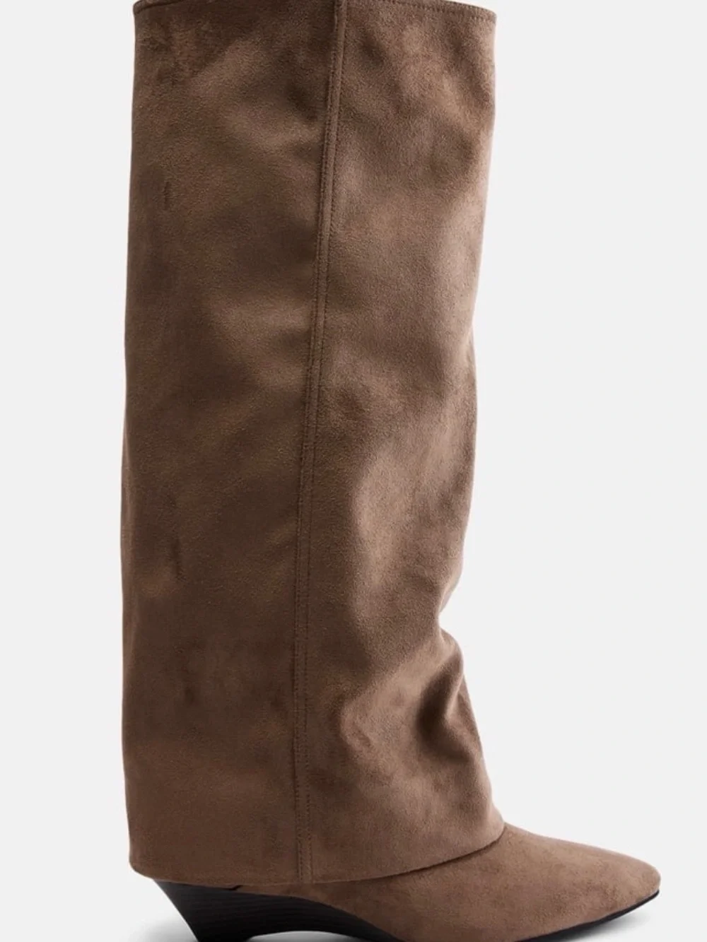 Women’s Tall Slouch Suede Boots in Brown